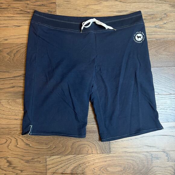 The Black Dog Other - The Black Dog X-Large Navy Cotton Pull On Men's Drawstring Shorts